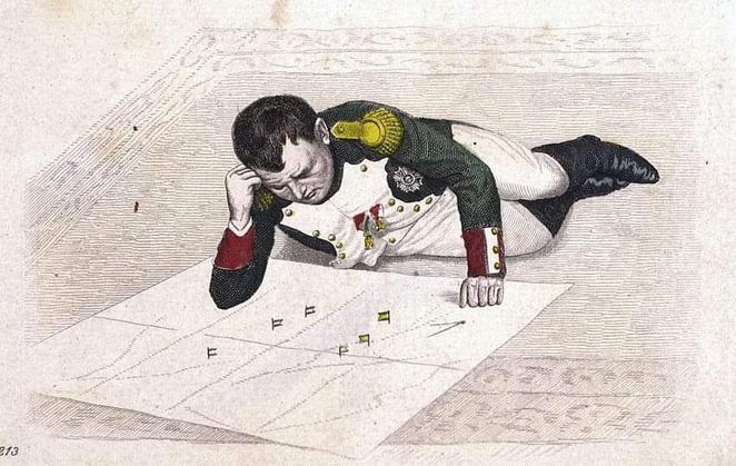 Napoleon playing Kriegsspiel!!
